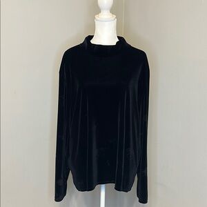 Vintage Disney Store Velour Mock Neck Mickey Mouse Top